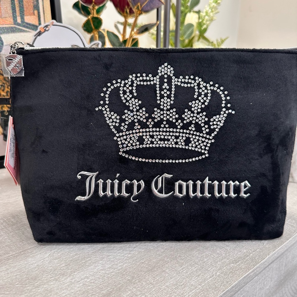 Juicy Couture Black Travel Cosmetic Bag